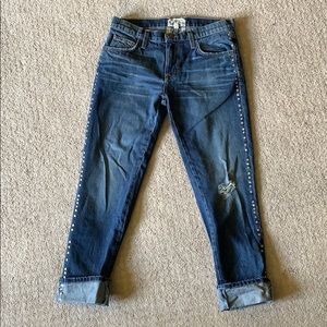 Current/Elliott “the fling” cropped jeans